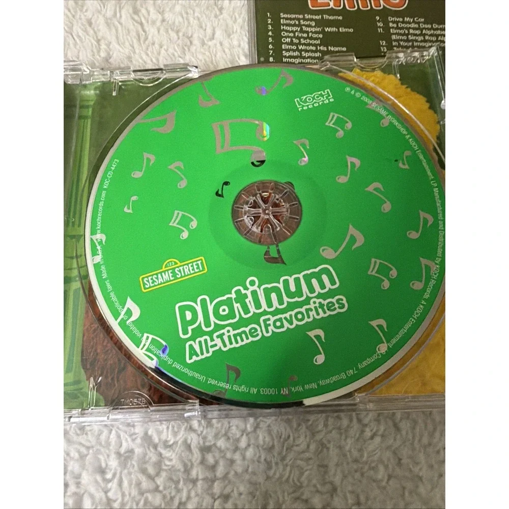 Sesame Street Platinum All-Time Favorites Best Of Elmo CD 2008 Lot Of 2 Big Bird